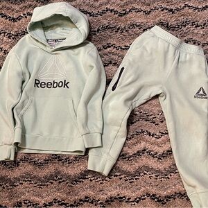 Reebok Kids Light Green Hoodie and Joggers Set